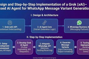 Design and Step-by-Step Implementation of a Grok (xAI)–Based AI Agent for WhatsApp Message Variant Generation